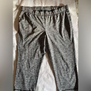 Lane Bryant Active Black and Grey crop active leggings